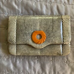 Jacomo Paris Vintage Snakeskin Clutch purse